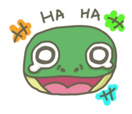 The frog on the lotus leaf sticker #14342957