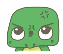 The frog on the lotus leaf sticker #14342967