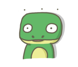 The frog on the lotus leaf sticker #14342969