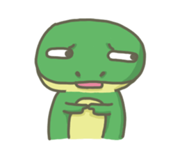 The frog on the lotus leaf sticker #14342971