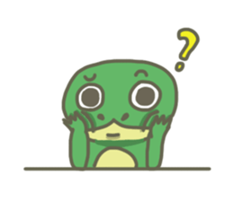 The frog on the lotus leaf sticker #14342980