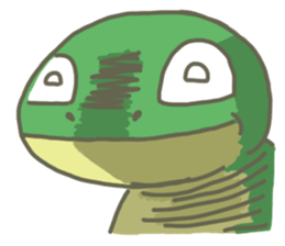 The frog on the lotus leaf sticker #14342983