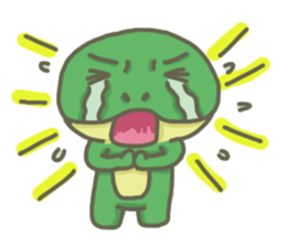 The frog on the lotus leaf sticker #14342988