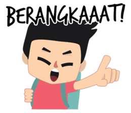 Alang Backpacker Nusantara sticker #14343046