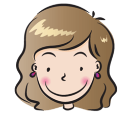 small eye woman sticker #14343103