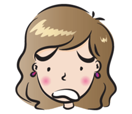 small eye woman sticker #14343109