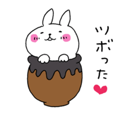 The rabbit which can be used moderately sticker #14343535