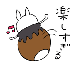 The rabbit which can be used moderately sticker #14343536