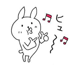 The rabbit which can be used moderately sticker #14343539