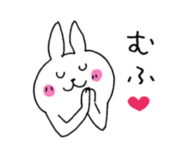 The rabbit which can be used moderately sticker #14343542
