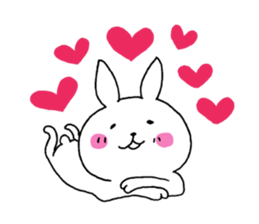 The rabbit which can be used moderately sticker #14343544
