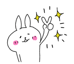 The rabbit which can be used moderately sticker #14343546