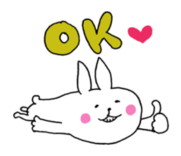 The rabbit which can be used moderately sticker #14343549