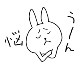 The rabbit which can be used moderately sticker #14343551