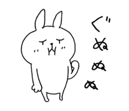 The rabbit which can be used moderately sticker #14343554