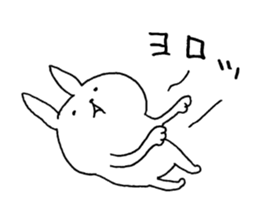The rabbit which can be used moderately sticker #14343555