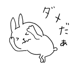 The rabbit which can be used moderately sticker #14343556