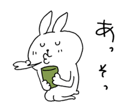 The rabbit which can be used moderately sticker #14343559