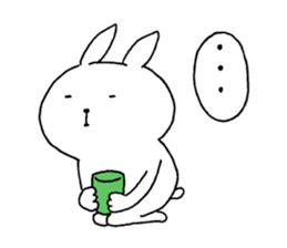 The rabbit which can be used moderately sticker #14343560