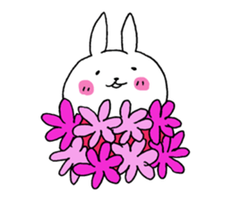 The rabbit which can be used moderately sticker #14343565