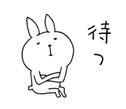 The rabbit which can be used moderately sticker #14343566