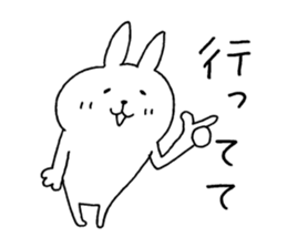 The rabbit which can be used moderately sticker #14343569