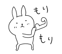 The rabbit which can be used moderately sticker #14343570