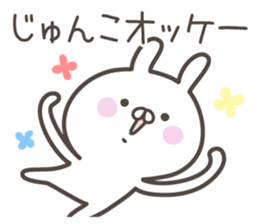 JUNKO's basic pack,cute rabbit sticker #14343925
