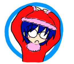 I'll connect a hand. sticker #14344136