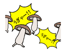 Shiitake mushrooms shiitakeo 3 sticker #14344957