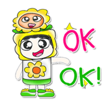 Mr. Tamura and flower ..^^ sticker #14346790