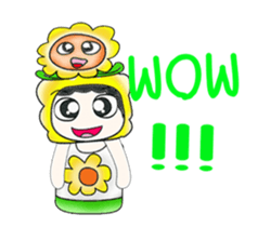 Mr. Tamura and flower ..^^ sticker #14346791