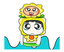 Mr. Tamura and flower ..^^ sticker #14346792