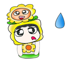 Mr. Tamura and flower ..^^ sticker #14346793