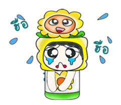 Mr. Tamura and flower ..^^ sticker #14346795