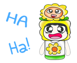 Mr. Tamura and flower ..^^ sticker #14346797