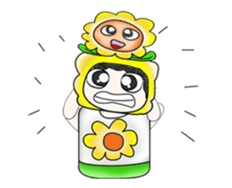 Mr. Tamura and flower ..^^ sticker #14346799