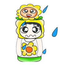 Mr. Tamura and flower ..^^ sticker #14346801