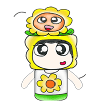Mr. Tamura and flower ..^^ sticker #14346802