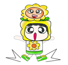 Mr. Tamura and flower ..^^ sticker #14346803