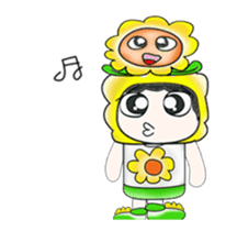 Mr. Tamura and flower ..^^ sticker #14346805