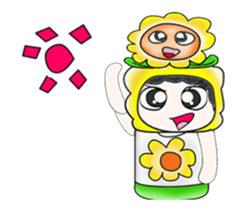 Mr. Tamura and flower ..^^ sticker #14346806