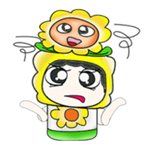 Mr. Tamura and flower ..^^ sticker #14346807