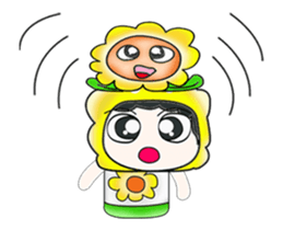 Mr. Tamura and flower ..^^ sticker #14346810