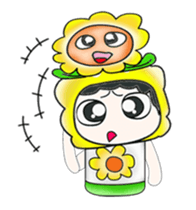 Mr. Tamura and flower ..^^ sticker #14346811