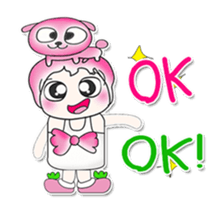 ...Mr. Kago and dog pink..^^ sticker #14347110