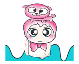 ...Mr. Kago and dog pink..^^ sticker #14347112