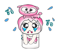 ...Mr. Kago and dog pink..^^ sticker #14347115