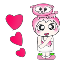 ...Mr. Kago and dog pink..^^ sticker #14347124