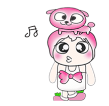 ...Mr. Kago and dog pink..^^ sticker #14347125
